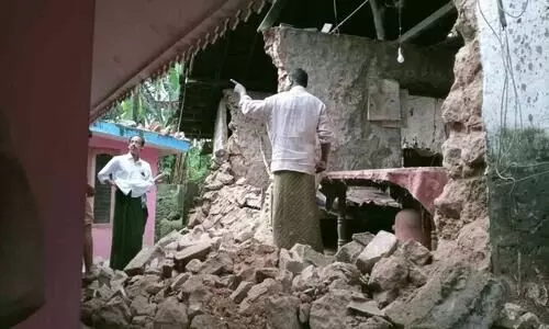 എസ്റ്റേറ്റ് ലയം തകർന്നു; ഒഴിവായത് വൻദുരന്തം