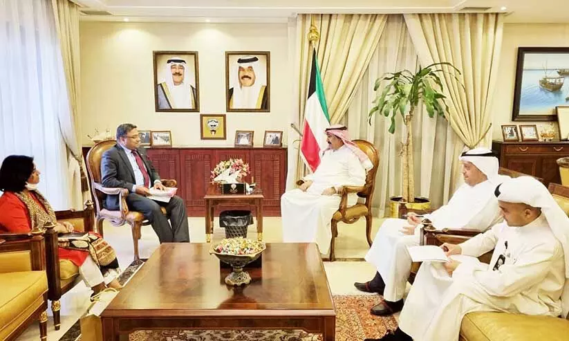 അംബാസഡർ വിദേശകാര്യ സഹമന്ത്രിയുമായി കൂടിക്കാഴ്​ച നടത്തി