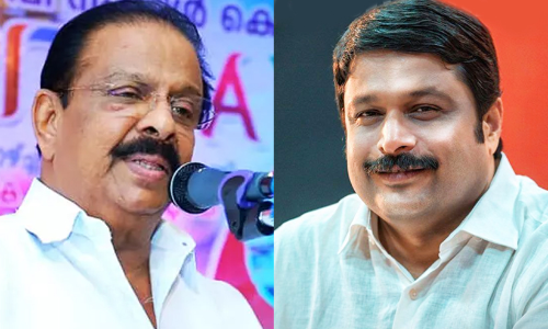 K Sudhakaran, MV Nikesh Kumar