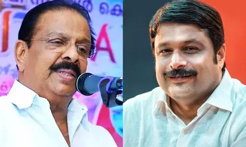 K Sudhakaran, MV Nikesh Kumar