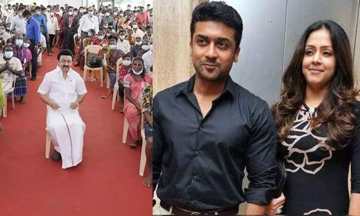 Suriya and Jyothika pays respect to Chief Minister mk stalin