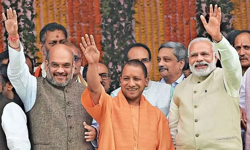 yogi adityanath, amit shah, modi yogi adityanath, amit shah, modi