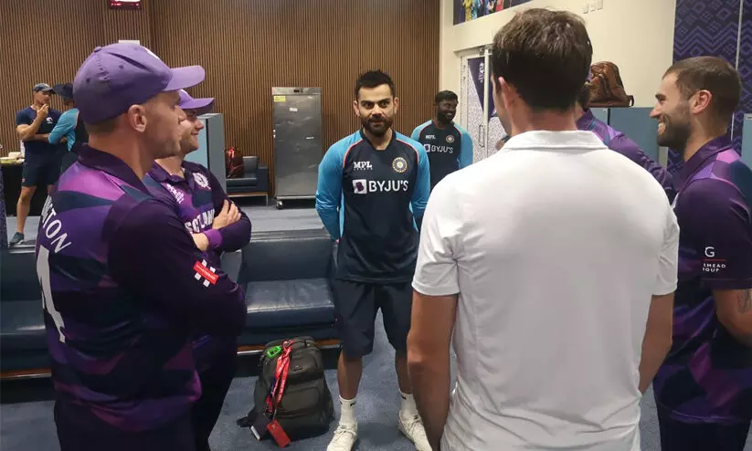 kohli scotland fressing room