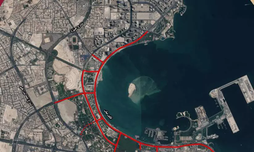 ഫി​ഫ അ​റ​ബ്​ ക​പ്പ്​: കോ​ർ​ണി​ഷ്​ അ​ട​ച്ചി​ടു​ന്നു