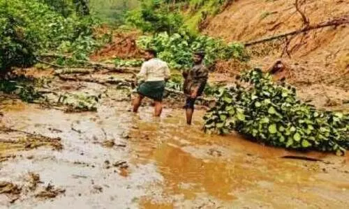 ഉരുള്പൊട്ടലും മണ്ണിടിച്ചിലും; പാലാറിൽ വ്യാപക നാശം ഉരുള്പൊട്ടലും മണ്ണിടിച്ചിലും; പാലാറിൽ വ്യാപക നാശം