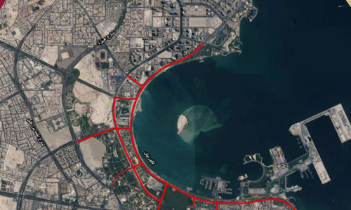 ഫി​ഫ അ​റ​ബ്​ ക​പ്പ്​: കോ​ർ​ണി​ഷ്​ അ​ട​ച്ചി​ടു​ന്നു