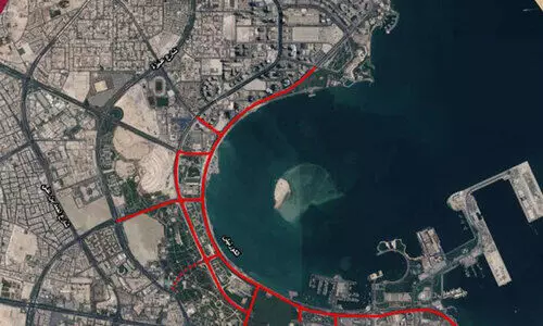 ഫി​ഫ അ​റ​ബ്​ ക​പ്പ്​: കോ​ർ​ണി​ഷ്​ അ​ട​ച്ചി​ടു​ന്നു