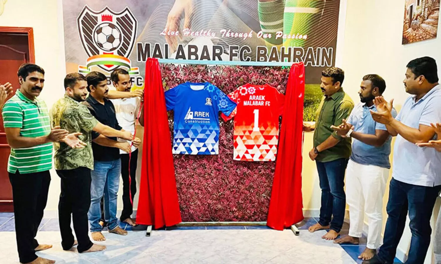 മ​ല​ബാ​ർ എ​ഫ്.​സി ബ​ഹ്‌​റൈ​ൻ ജ​ഴ്​​സി പ്ര​കാ​ശ​നം ചെ​യ്​​തു