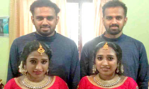 ഇരട്ട സഹോദരിമാർക്ക് വരന്മാരായി ഇരട്ടകൾ