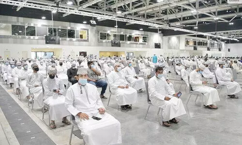 ഒ​മാ​ന്‍ ക​ണ്‍വെ​ന്‍ഷ​ന്‍ സെൻറ​റി​​ലെ   വാ​ക്​​സി​ൻ ക്യാ​മ്പ്​ ഇ​ന്ന്​ സ​മാ​പി​ക്കും