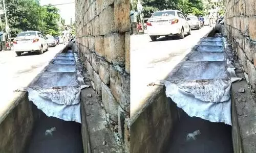 ബൈ​പാ​സ് റോ​ഡിന്‍റെ ഒ​രു വ​ശം അ​ട​ച്ചി​ട്ട് ആ​ഴ്ച​ക​ൾ