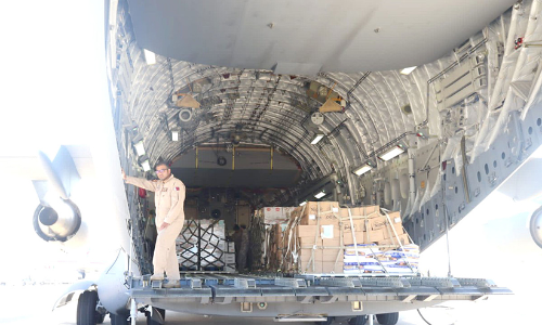 ല​ബ​നാ​ന്​ സ​ഹാ​യ​വു​മാ​യി ഖ​ത്ത​ർ