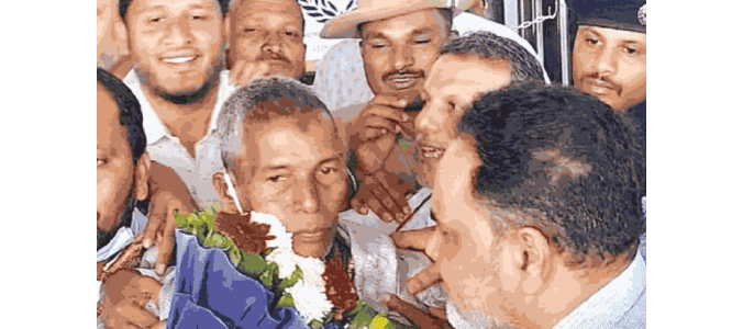 പത്മശ്രീ ഹരേകല ഹജബ്ബക്ക്​ ഗംഭീര വരവേൽപ്