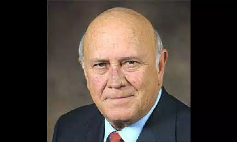 ദക്ഷിണാഫ്രിക്കൻ മുൻ പ്രസിഡൻറ് എഫ്.ഡബ്ല്യു ഡി ക്ലർക്ക് അന്തരിച്ചു ദക്ഷിണാഫ്രിക്കൻ മുൻ പ്രസിഡൻറ് എഫ്.ഡബ്ല്യു ഡി ക്ലർക്ക് അന്തരിച്ചു