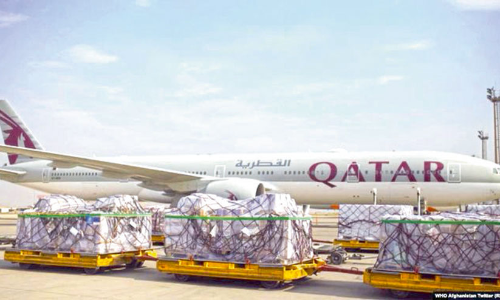 അഫ്ഗാനിലേക്ക് ഖത്തറിെൻറ 60 ടൺ മെഡിക്കൽ സഹായം