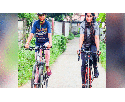 Dhana Lakshmi is conquering heights in cycling