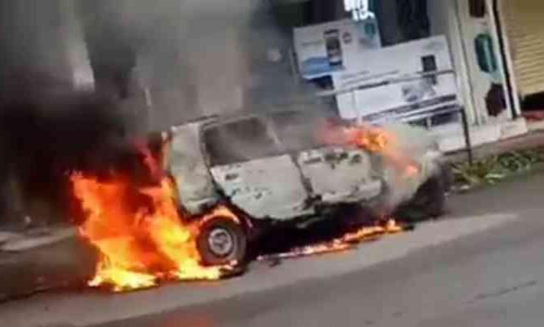 car, fire