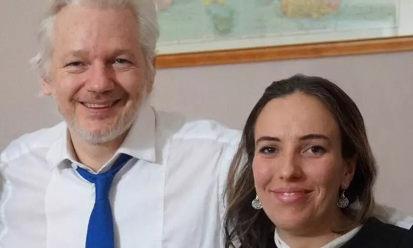 Julian Assange and Stella Moris