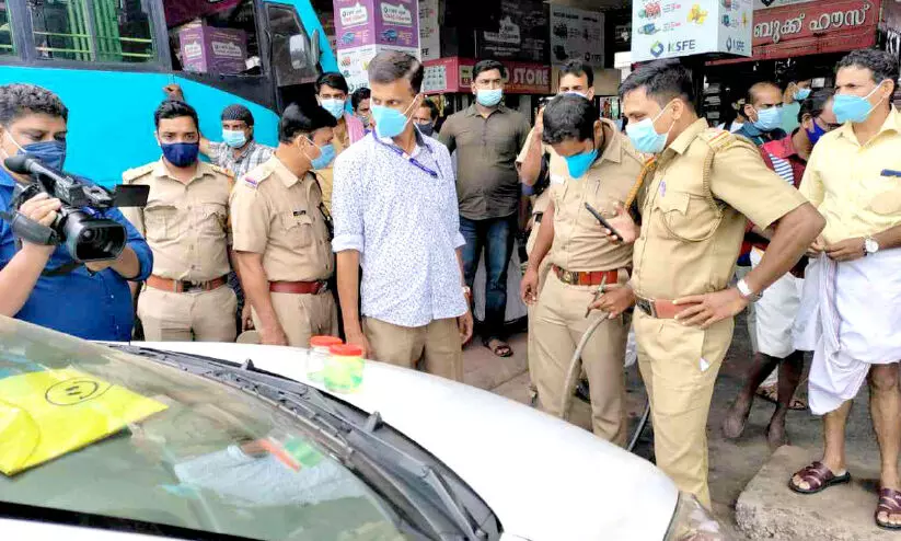 വ്യാജ ഇന്ധനം: വാഹനങ്ങളിൽ പരിശോധന വ്യാജ ഇന്ധനം: വാഹനങ്ങളിൽ പരിശോധന