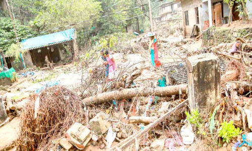Rain again Idukki in fear