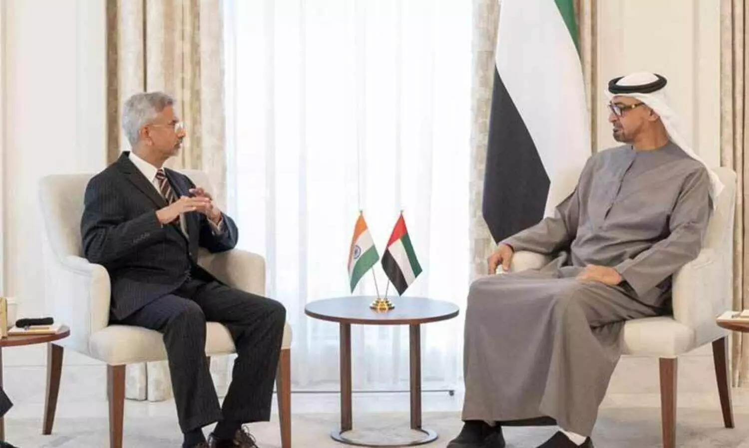 വിദേശകാര്യ മന്ത്രി ശൈഖ്​ മുഹമ്മദ്​ ബിൻ സായിദുമായി കൂടിക്കാഴ്​ച നടത്തി