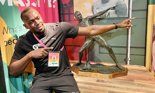 എക്​സ്​പോയിൽ ആവേശം വിതറി ഉസൈൻ ബോൾട്ട്​