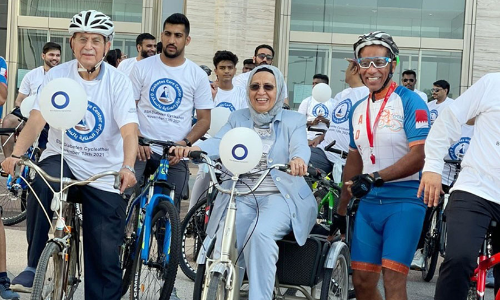 പ്ര​മേ​ഹ ദി​ന​ത്തി​ൽ സൈ​ക്കി​ൾ മാ​ര​ത്ത​ൺ