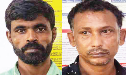 മലഞ്ചരക്ക് മോഷണം: രണ്ടുപേർ പിടിയിൽ,   പി​ടി​യി​ലാ​യ​വ​ർ നി​ര​വ​ധി കേ​സു​ക​ളി​ലെ പ്ര​തി​ക​ൾ