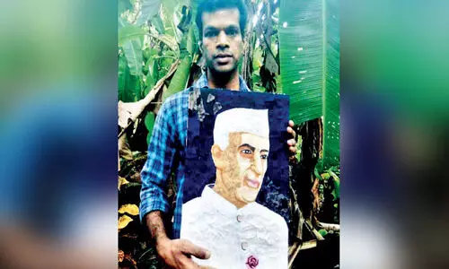 Subramanian made the Nehru sculpture