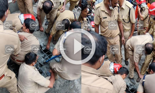 കോഴിക്കോട്​ കോൺ​ക്രീറ്റ്​ വീട്​ തകർന്നു വീണു, കുടുങ്ങിക്കിടന്നവരെ രക്ഷിച്ചു