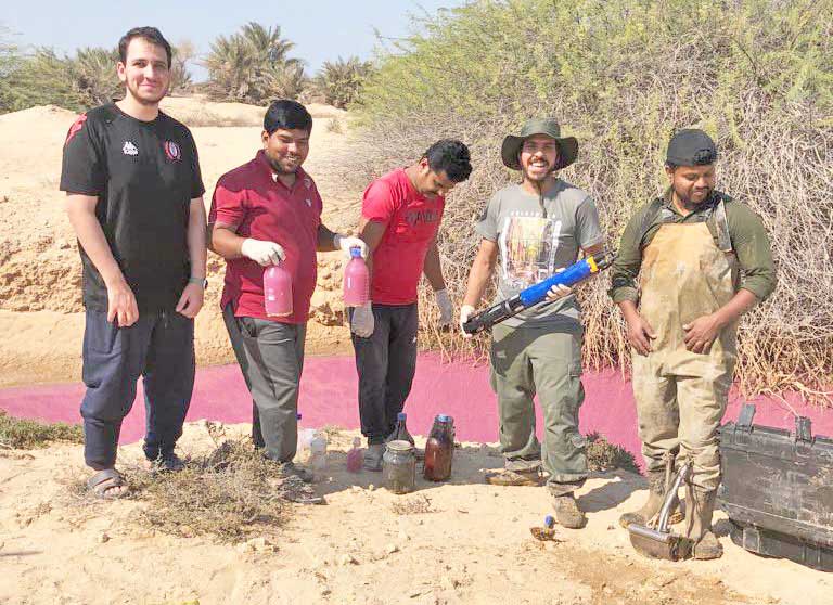 കൗതുകമായി പിങ്ക് തടാകം കൗതുകമായി പിങ്ക് തടാകം