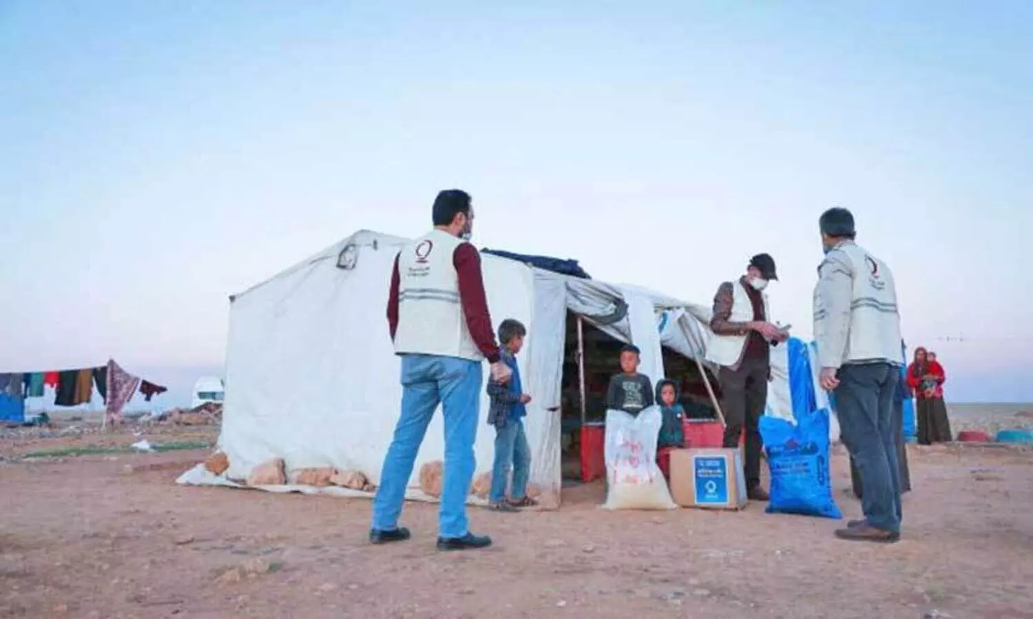 തണുപ്പിൽ ചൂട്​ പകരാൻ ഖത്തർ ചാരിറ്റി​