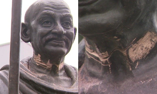 gandhi statue