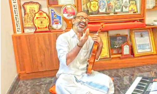 ഗുരുവായൂർ അർച്ചനക്ക് വിഷ്ണുഭട്ടി​െൻറ സംഗീതത്തിന് നൂറുദിനം