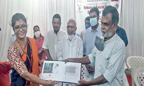 Special cover of Nilambur Teak  released by the postal department