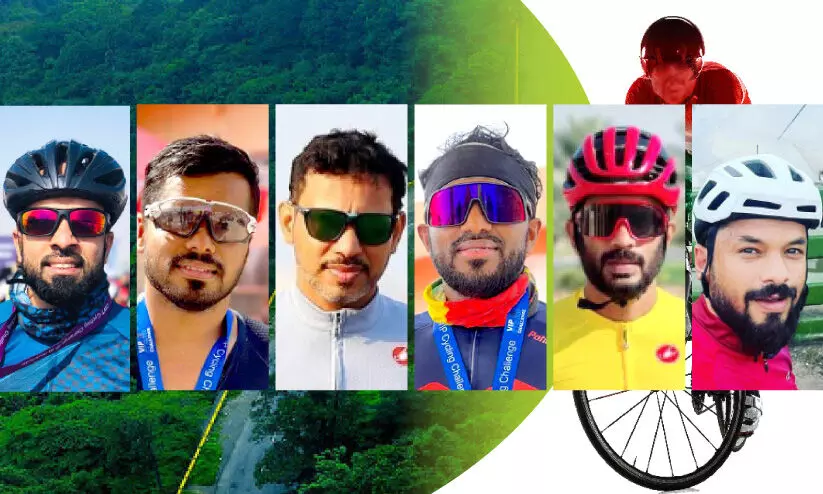 ടൂ​ർ ഡി ​കേ​ര​ള​യി​ൽ പ​​ങ്കെ​ടു​ക്കാ​ൻ​ ദു​ബൈ​യി​ൽനി​ന്ന്​   സൈ​ക്കി​ളു​മാ​യി ആ​റ്​​ താ​ര​ങ്ങ​ൾ നാ​ട്ടി​ലെ​ത്തും