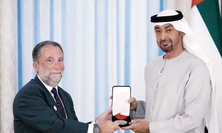 ശൈഖ് മുഹമ്മദ് ബിൻ സായിദിന് യു.എസ് അവാർഡ്