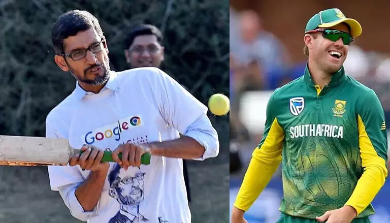 വിരമിക്കലിന്​ പിന്നാലെ ഡിവില്ലേഴ്​സിനെ കുറിച്ച്​ വാചാലനായി ഗൂഗിൾ സി.ഇ.ഒ