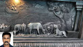 പിഷാരികാവ് ക്ഷേത്രത്തിന് ചുറ്റും ഐതിഹ്യങ്ങളുടെ ശിൽപ ചാരുത പിഷാരികാവ് ക്ഷേത്രത്തിന് ചുറ്റും ഐതിഹ്യങ്ങളുടെ ശിൽപ ചാരുത