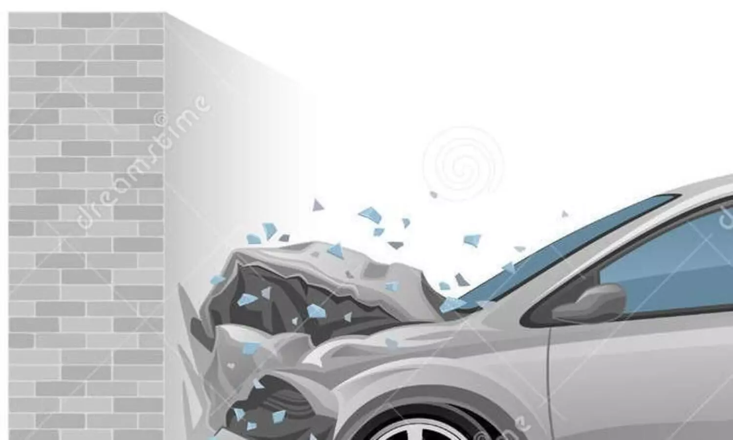 കോക്കൂരിൽ നിയന്ത്രണം വിട്ട കാർ മതിൽ ഇടിച്ചുതകർത്തു