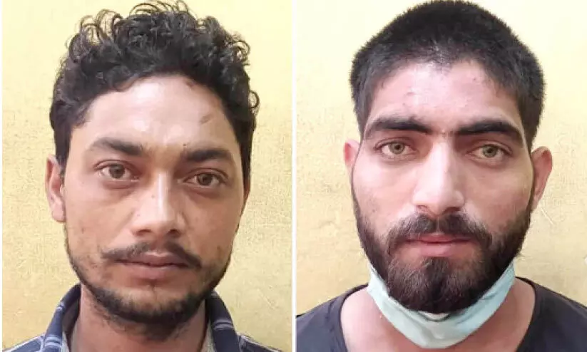 സ്ത്രീകളെ ആക്രമിക്കാന് ശ്രമിച്ച രണ്ട് യു.പി സ്വദേശികള് പിടിയില് സ്ത്രീകളെ ആക്രമിക്കാന് ശ്രമിച്ച രണ്ട് യു.പി സ്വദേശികള് പിടിയില്