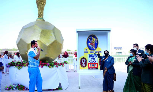 ലോ​ക​ക​പ്പ്​ ആ​ര​വ​ങ്ങ​ളി​ല​ലി​ഞ്ഞ്​ എം.​ഇ.​എ​സ്​ സ്​​കൂ​ളും