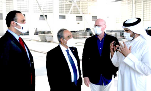 എ​ക്​​സി​ബി​ഷ​ൻ സെൻറ​റി‍െൻറ നി​ർ​മാ​ണം പ​കു​തി പൂ​ർ​ത്തി​യാ​യി