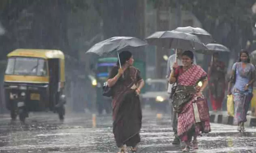 സംസ്ഥാനത്ത്​ വ്യാപക മഴക്ക്​ സാധ്യത; 12 ജില്ലകളിൽ മഞ്ഞ അലർട്ട്​
