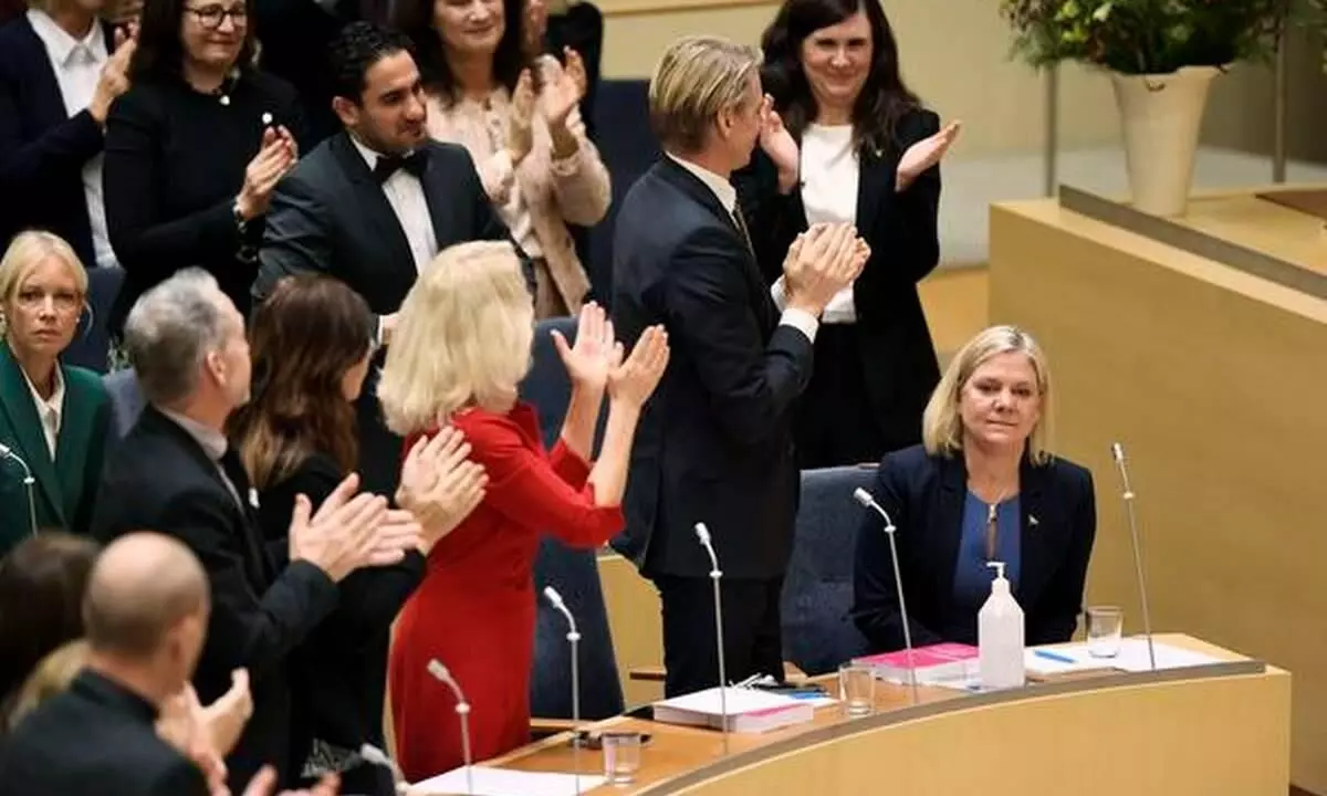 മഗ്ദലീന ആൻഡേഴ്സൺ സ്വീഡെൻറ ആദ്യ വനിത പ്രധാനമന്ത്രി മഗ്ദലീന ആൻഡേഴ്സൺ സ്വീഡെൻറ ആദ്യ വനിത പ്രധാനമന്ത്രി