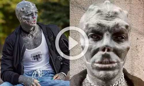 മൂക്ക് മുറിച്ചു, നാവ് പിളർത്തി യുവാവ്; ലക്ഷ്യം അന്യഗ്രഹ ജീവിയാകൽ