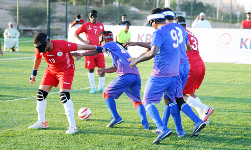 ഇന്ത്യ-ഒമാൻ ബ്ലൈൻഡ് ഫൈവ് സൈഡ് ഫുട്ബാൾ: അകക്കണ്ണി​െൻറ വെളിച്ചത്തിൽ പോരാട്ട വീര്യം
