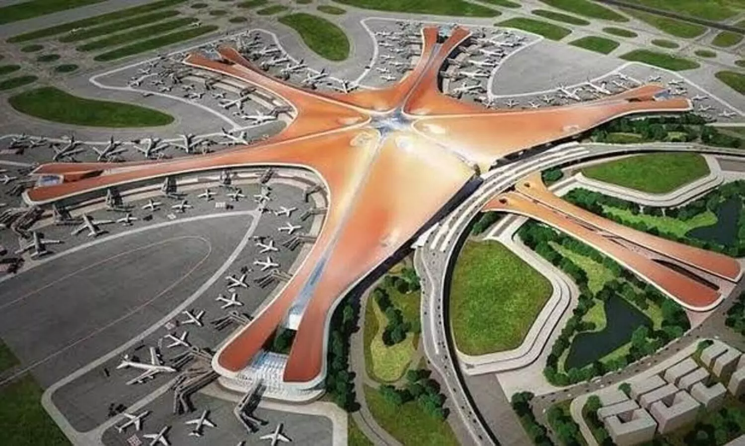 ഒടുവിൽ വിമാനത്താവളവും അടിച്ചുമാറ്റി ബി.ജെ.പി നേതാക്കൾ; മോദി തറക്കല്ലിട്ടതെന്ന പേരിൽ പ്രചരിപ്പിച്ചത്​   ചൈനയിലെ എയർപോർട്ട്