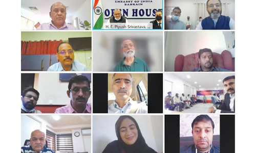 ഇ​ന്ത്യ​ൻ എം​ബ​സി​യി​ൽ ഒാ​പ​ൺ ഹൗ​സ്​ സം​ഘ​ടി​പ്പി​ച്ചു