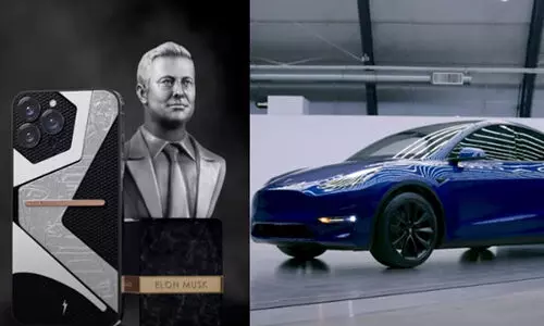 ടെസ്​ല കാർ ഉരുക്കി മസ്​കിന്‍റെ പ്രതിമയും ഐഫോൺ 13ഉം നിർമിച്ചു; വില ലക്ഷങ്ങൾ -വിഡിയോ